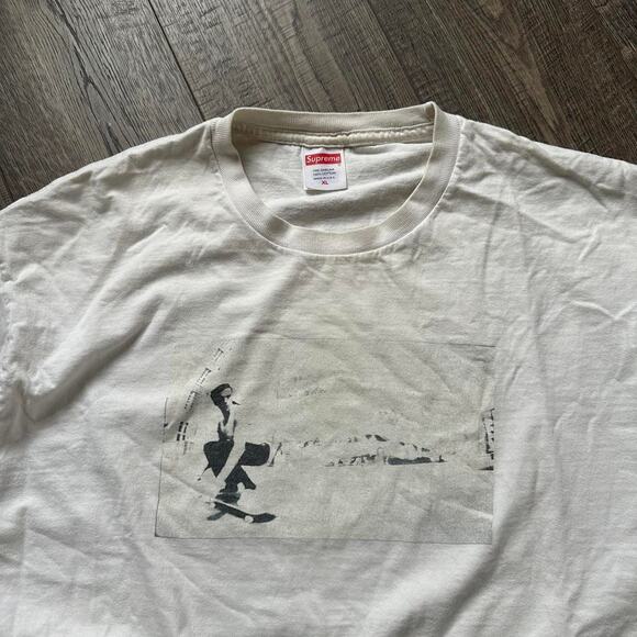 Supreme White Dylan Rieder Foundation Graphic Skate Tee - Picture 3 of 8